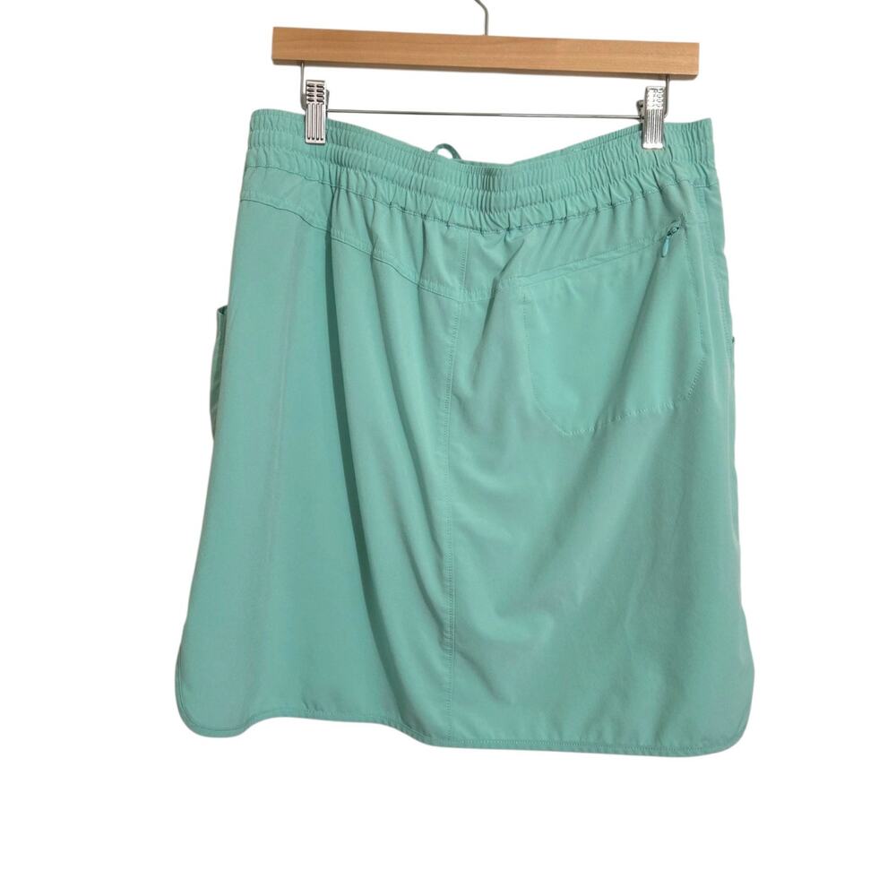 Duluth Trading Co. Seafoam Green Athletic Skort Pockets Elastic Waist MEDIUM - Picture 4 of 7